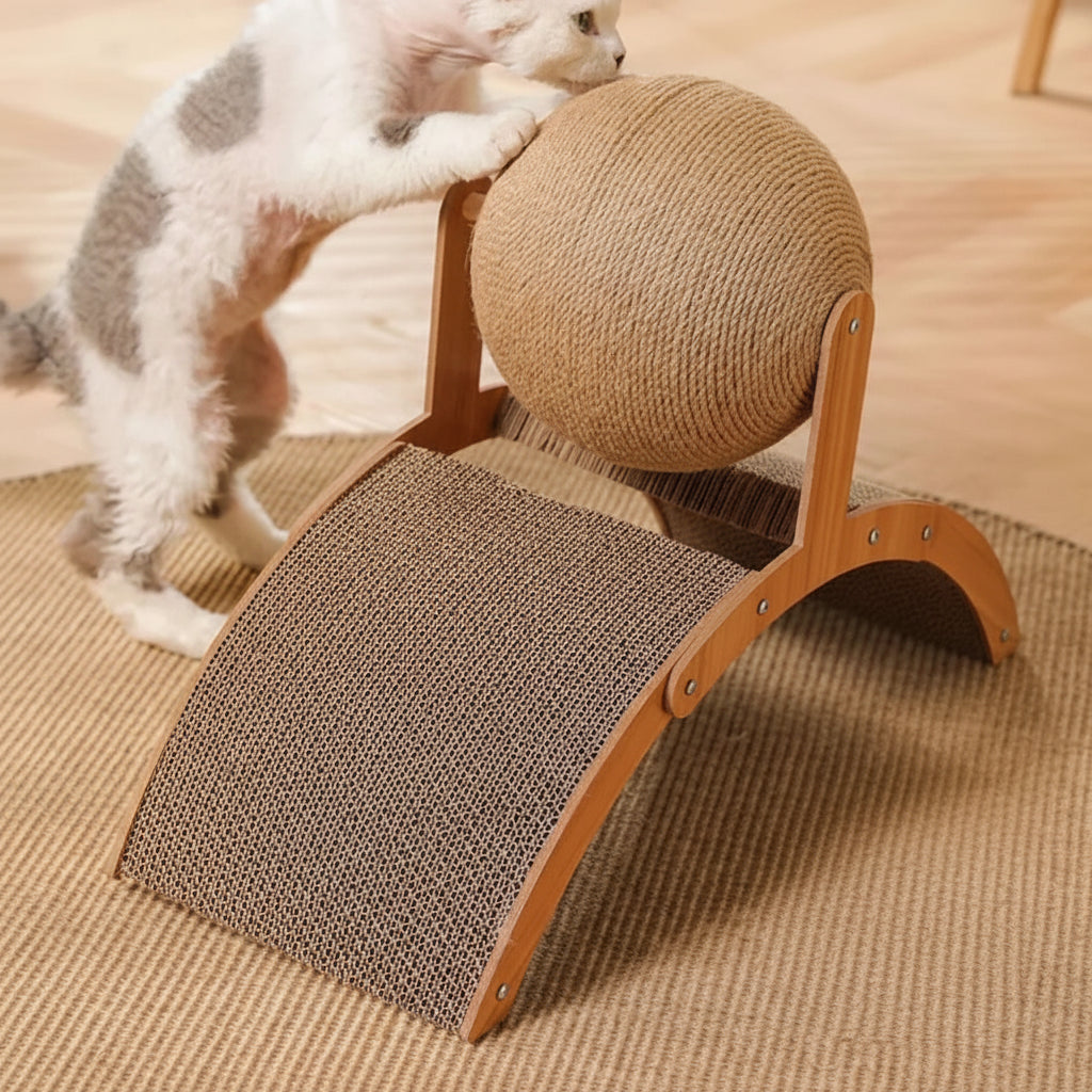 Cat Scratching Ball